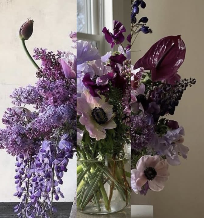 Designer's Pick - Purple Arrangement in a Vase Designer's Pick - Purple Arrangement in a Vase - Elegant and enchanting, this vase arrangement features blooms in rich shades of purple. Perfect for adding a touch of sophistication, celebrating special occasions, or surprising someone with a truly regal gift.