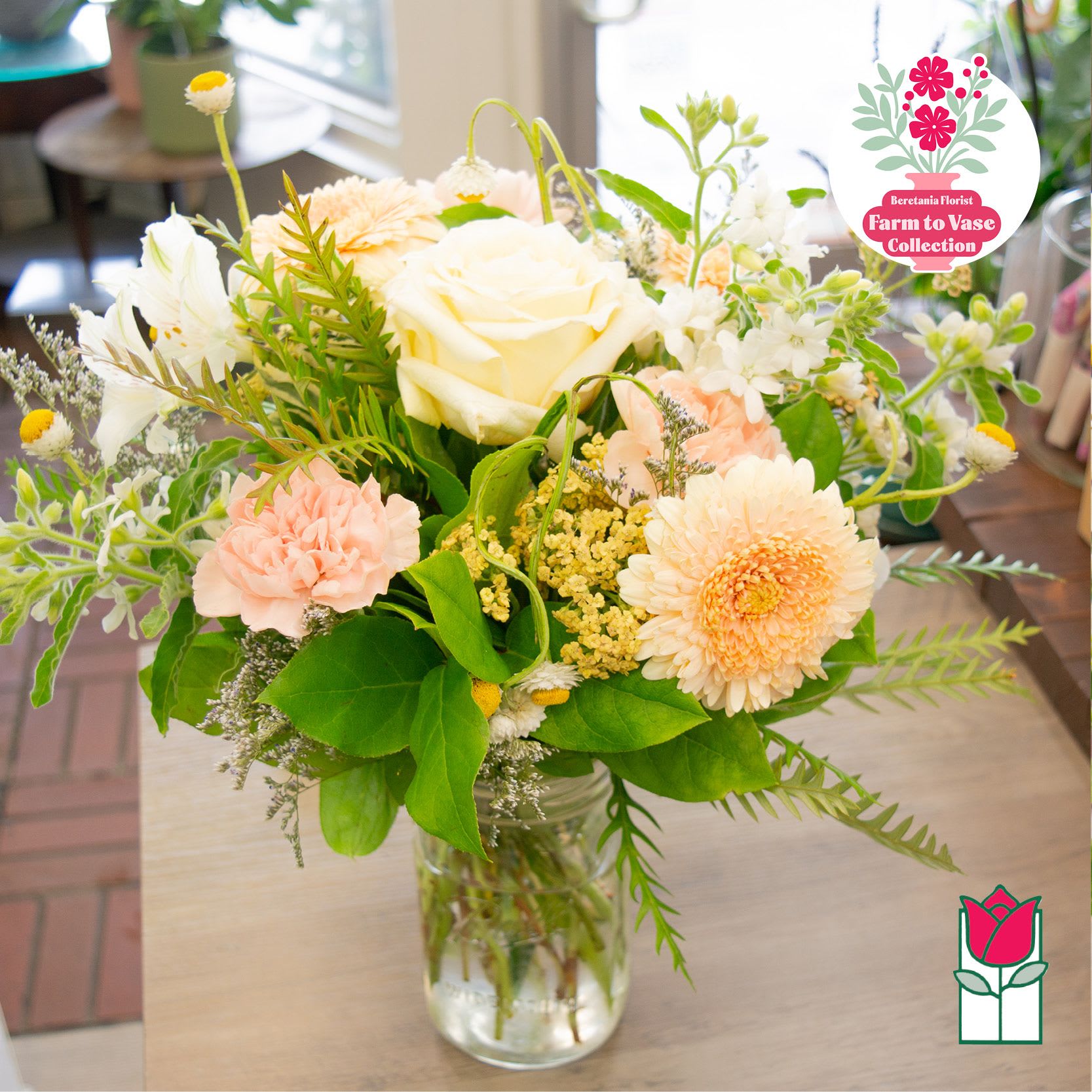 Farm To Vase (Week 44) [Varieties Vary] - Feeling adventurous? Indulge in our Farm To Vase bouquet, a fresh floral masterpiece thoughtfully designed with seasonal buds you won't see in store or on our website everyday. It's our way of sharing with you the best our farms have to offer throughout the year. They're available in limited quantities and for a brief time only, so don't wait too long! And check back regularly to see what's new.