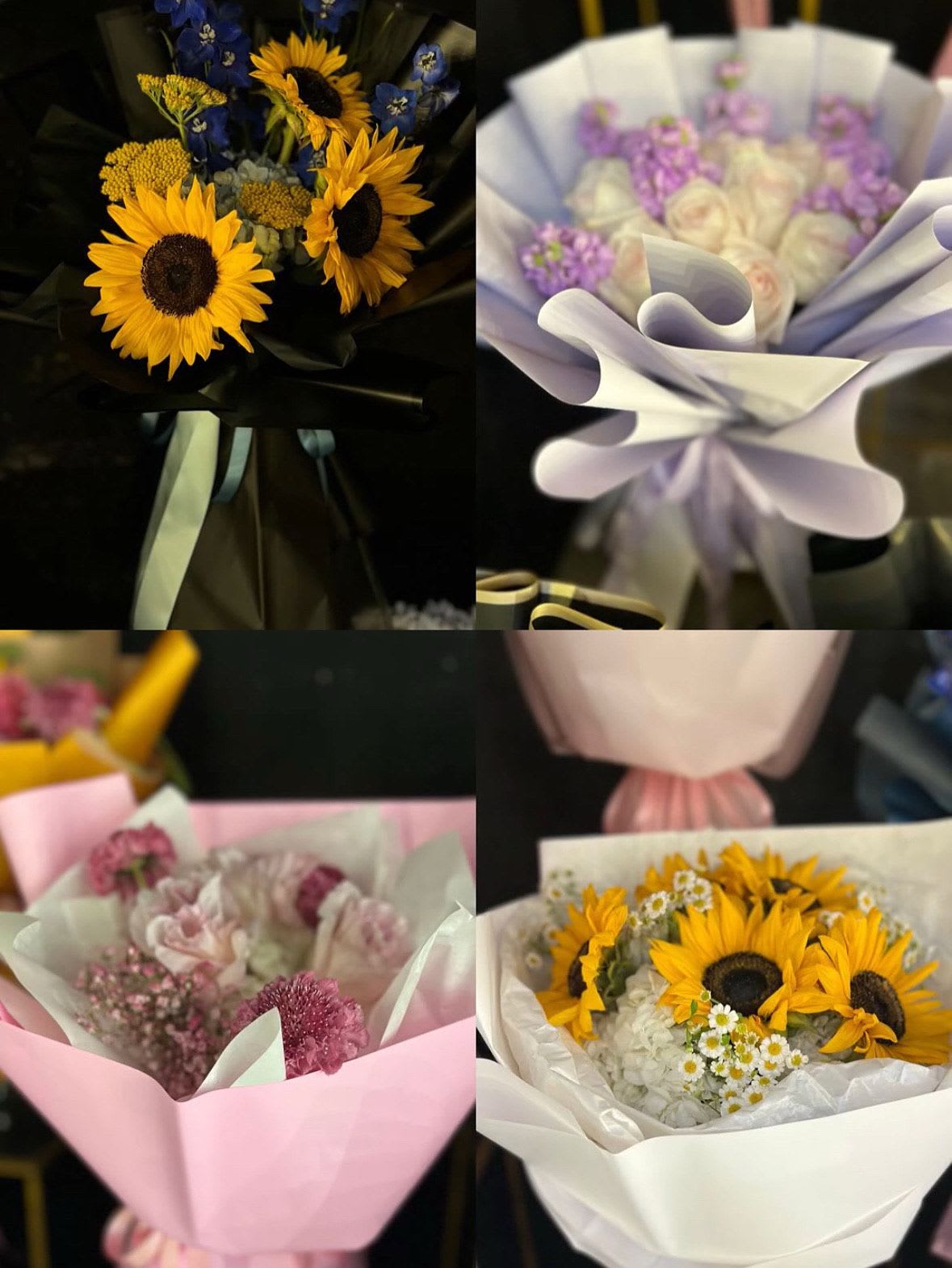 Design Choices  - In some instances, our photo may represent an overall theme or look and include a one-of-a-kind vase which cannot be exactly replicated.  Although the actual bouquet may not precisely match the photo, its temperament will. Occasionally, substitutions of flowers and/or containers happen due to weather, seasonality and market conditions which may affect availability. If this is the case with the gift you’ve selected, we will ensure that the style, theme and color scheme of your arrangement is preserved and will only substitute items of equal value or higher value.  If any design elements are of major importance to your order, please include them in the florist instructions at checkout or contact us to ensure availability.