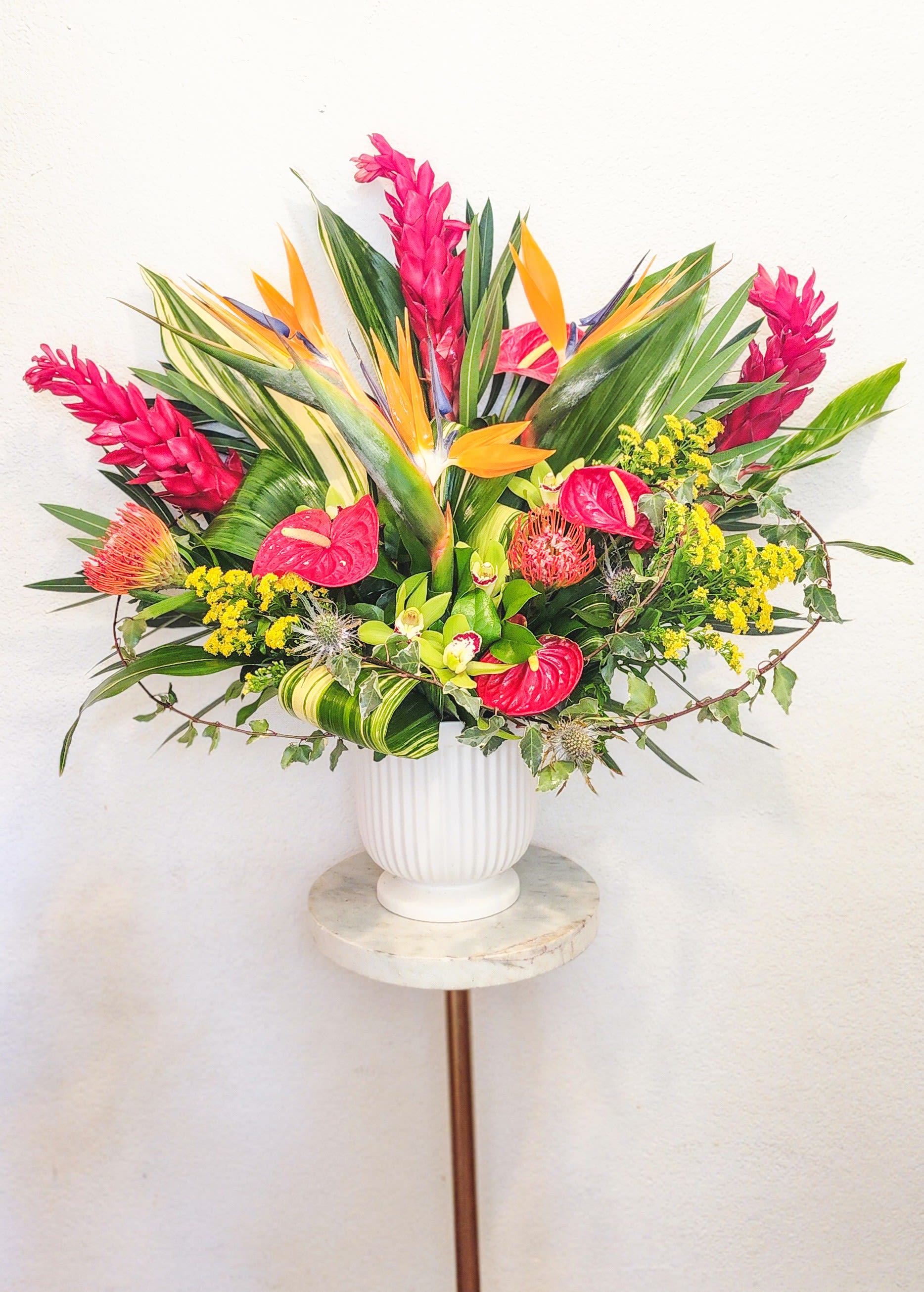 Tropical Paradise Tropical Paradise - Gorgeous, big and beautiful arrangement with Tropical Flowers.