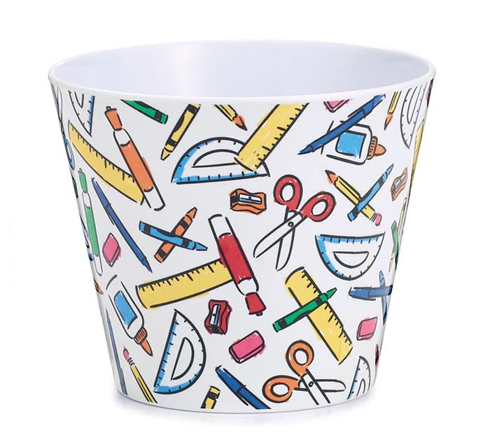 4&quot; BEST TEACHER MELAMINE POT COVER - 4.5&quot;H X 5&quot;Opening