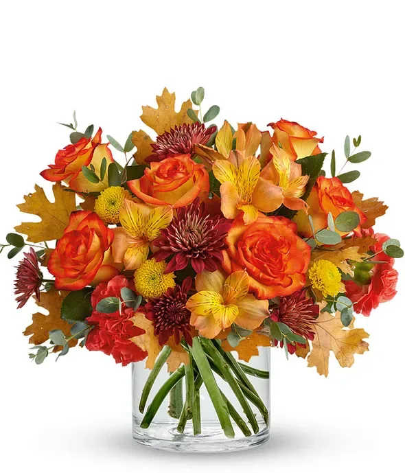 The Autumn Rose - This is a gorgeous fall floral arrangement! It's rich, warm colors make it perfect for the autumn season. 