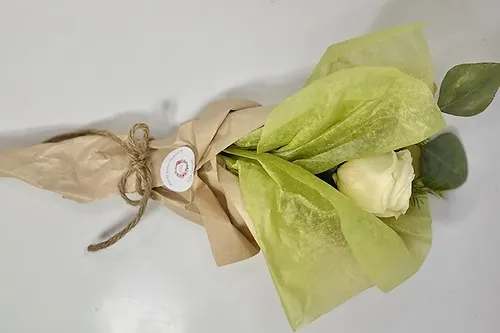 Sweet and Rosy Bouquet - Don't forget to consider one of our Artisan Cards to add to your order.  Each card is designed by a local artist and is available in these varieties. Store Cards are also available  Bouquet will be delivered approximately as pictured.