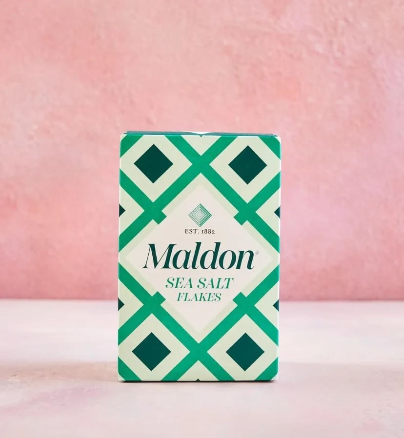 Flaky Maldon Sea Salt - These soft crunchy sea salt flakes add the perfect balance of natural minerals to enhance any dish- sweet or savory. Approved by Organic Food Federation and Kosher certified.  Perfect to finish any dish- savory or sweet!  MALDON WHITE SEA SALT CLASSIC BOX, 8.5 
