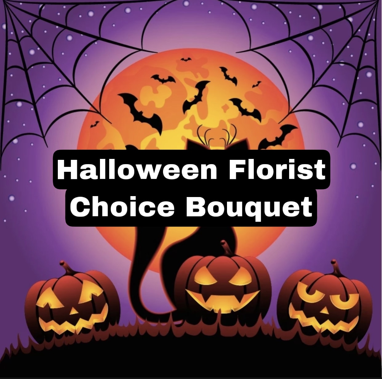 Halloween Florist Choice Bouquet ( In Vase) - Let us arrange the bouquet that will for sure get you into a Halloween spirit. We will have an arrangement that's perfect for the occasion with the freshest flowers available delivered. Why not leave it to the professionals?
