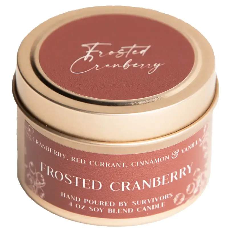 Frosted Cranberry 4 oz Candle  - Frosted Cranberry 4 oz Candle