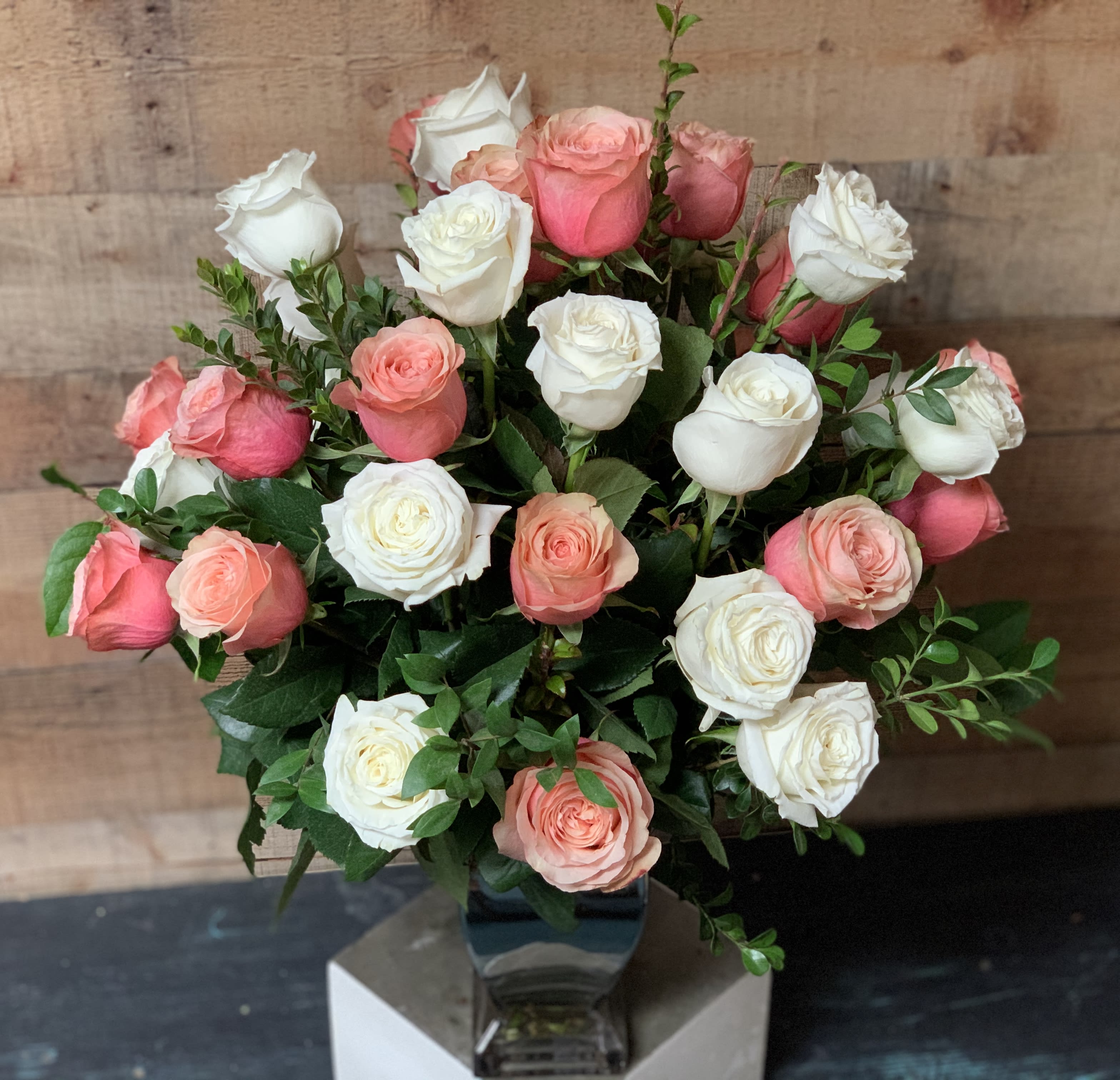 Something About Roses - 3 Dozen Roses in a vase If you would like different colors please put your selection under special instructions