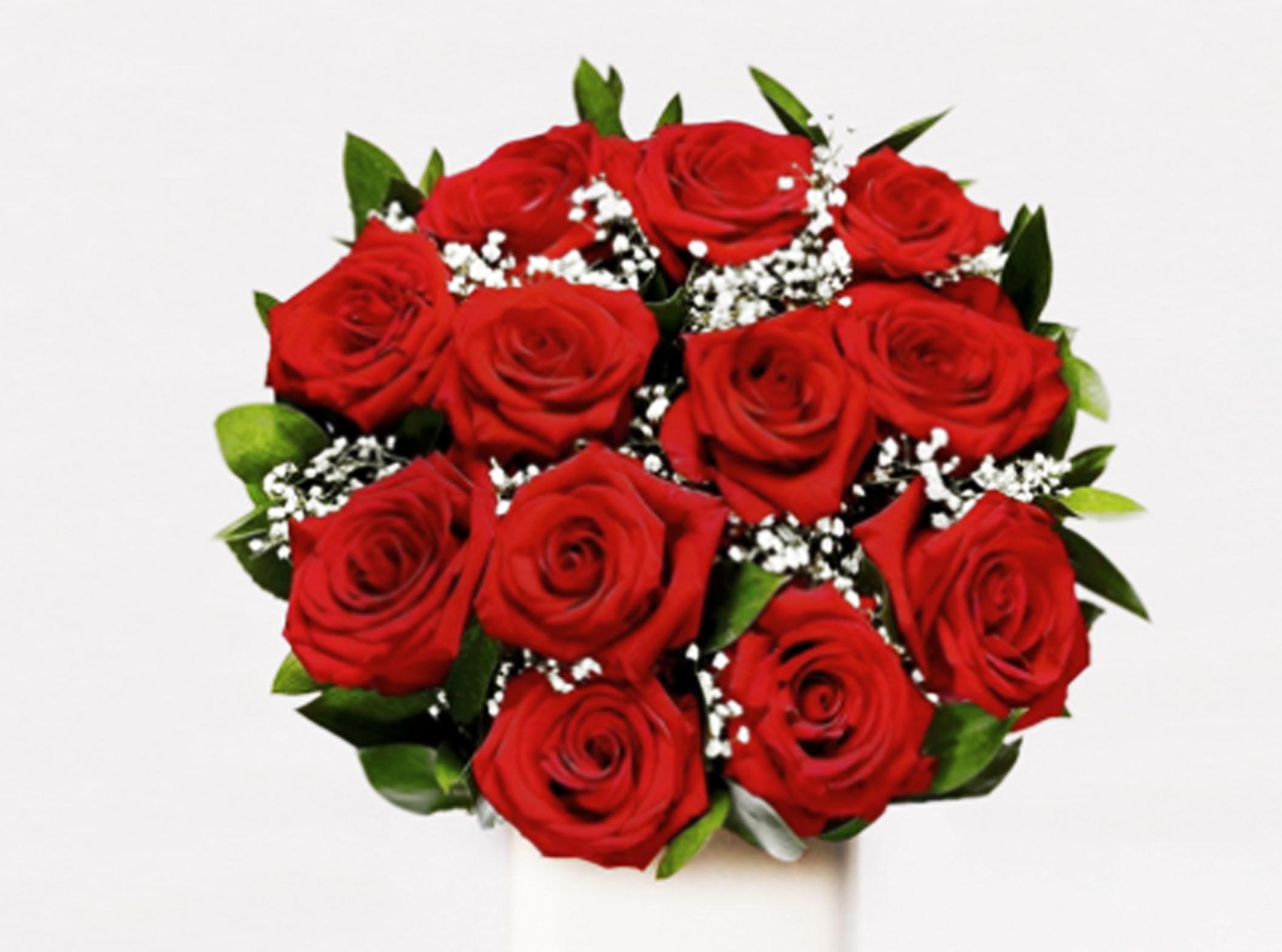 Classic  12  Red Roses Bouquet Classic  12  Red Roses Bouquet -  The Classic  Red Rose Bouquet   Nothing conveys romance quite like this bunch of red roses,    Deluxe: 18 Red Roses Premium: 24 Red Roses