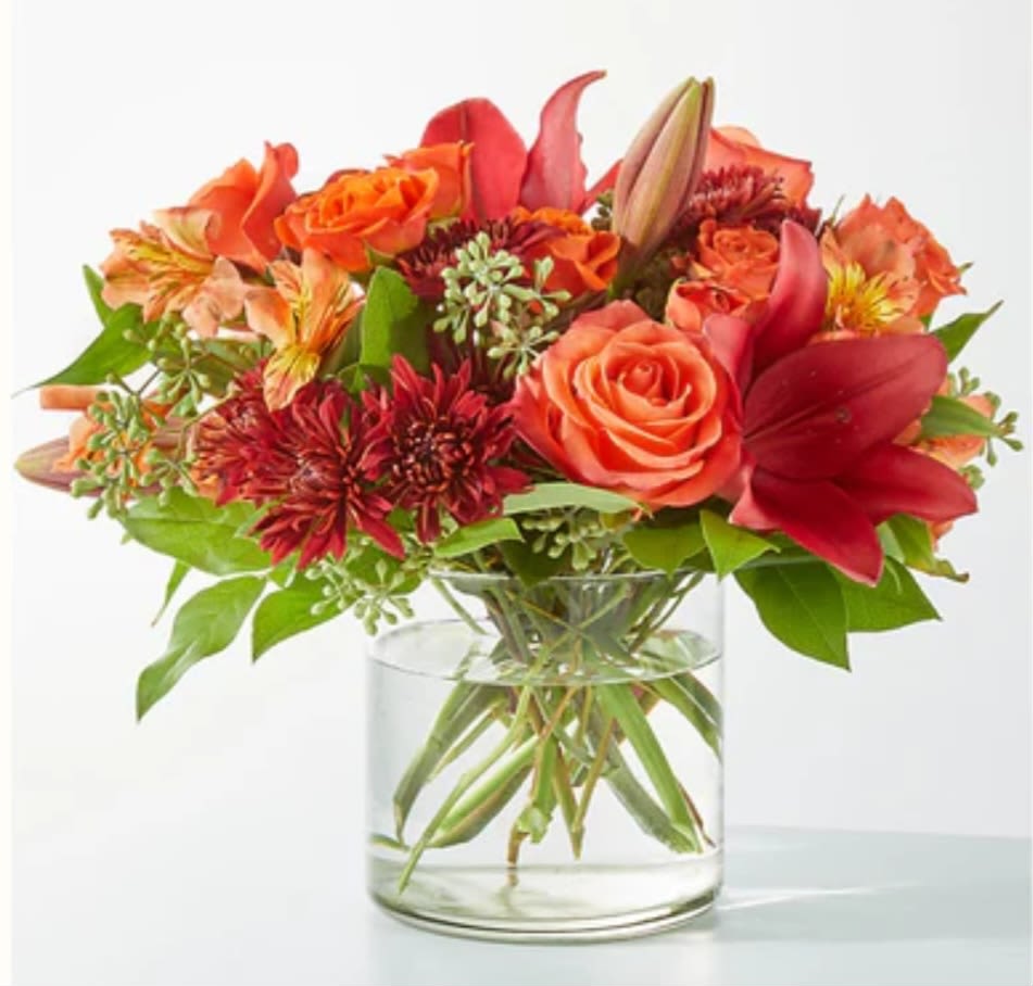 Cremison Leaves - Orange red