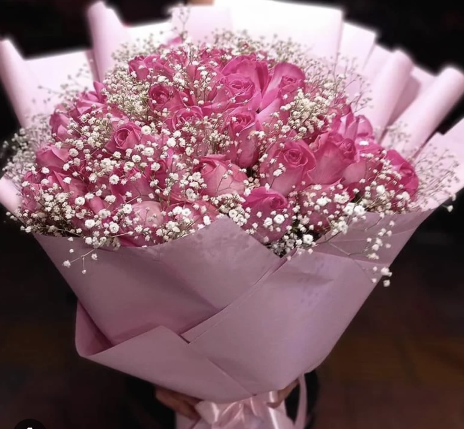 Pink Roses  - Elegant, timeless, and full of charm – our Pink Roses Boutique is the perfect way to express love, admiration, or simply brighten someone’s day. Beautifully arranged with soft pink roses and lush greenery, this handcrafted bouquet is wrapped in delicate, neutral-toned paper and finished with a satin ribbon for a sophisticated touch. Perfect for any occasion – order now to make someone feel truly special!