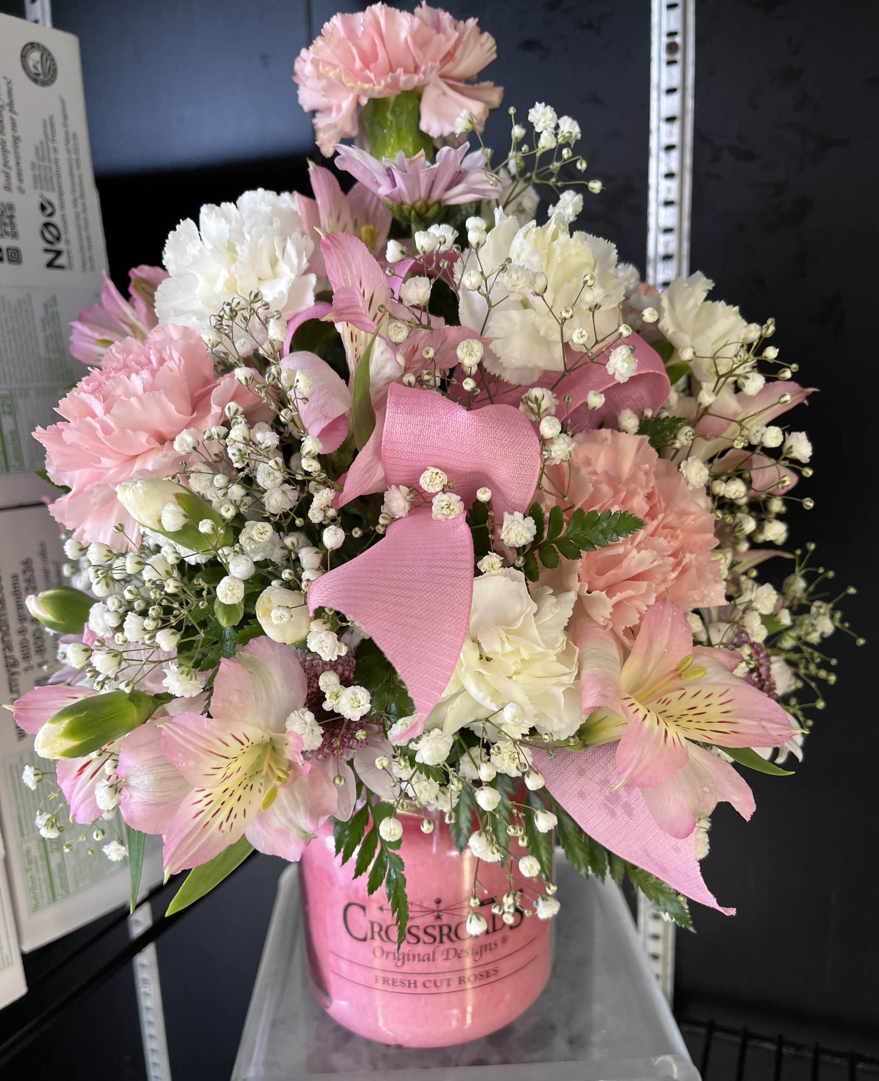 Breast Cancer Awareness Candle Bouquet Breast Cancer Awareness Candle Bouquet - For the month of October- for every Candle Bouquet sold, Yazel's Flowers will donate $5 towards The Ritz in Lima