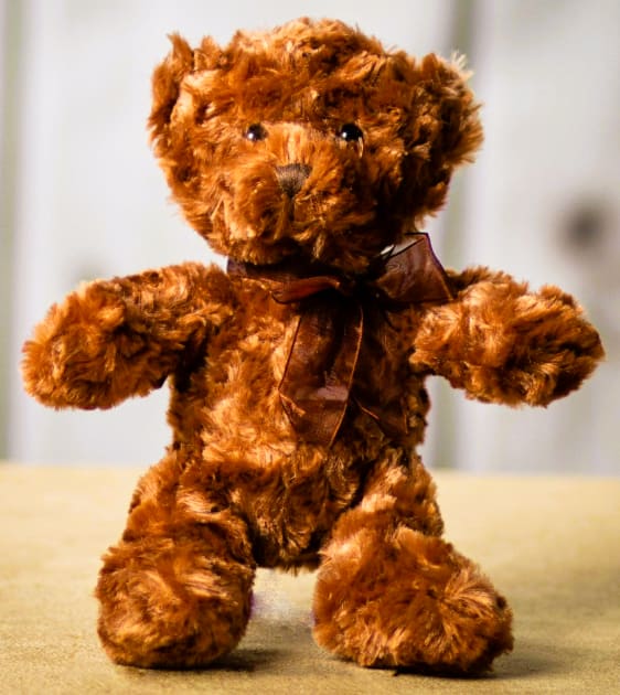 10" Brown Sitting Stuffed Bear (LOCAL PICK UP AND DELIVERY ONLY) 10" Brown Sitting Stuffed Bear (LOCAL PICK UP AND DELIVERY ONLY) - Brown Sitting Bear is 10" while standing, from head to toe and has a cute joyful face, with soft plushy fur, soft and cuddly, stuffed with hypoallergenic fiber fill.