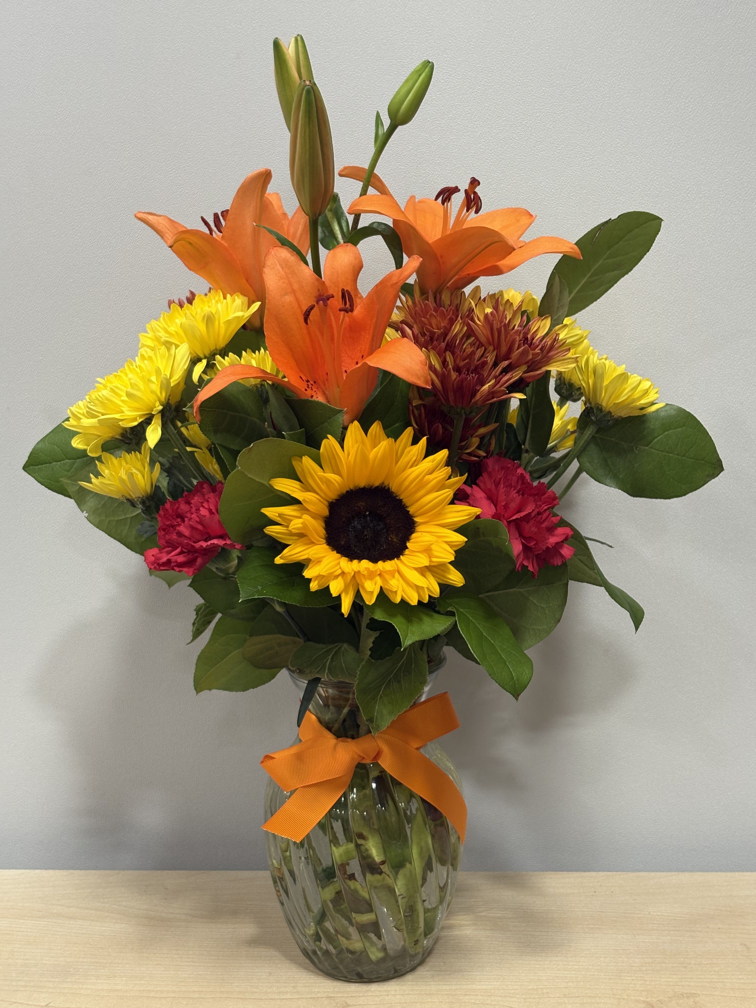 Autumn Sunflower Garden - As shown
