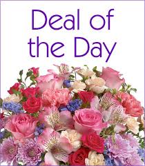 Deal of the Day Suprise Bouquet  - Vibrant hand bouquet of fresh flowers, representing today's special deal, perfect for surprising loved ones.  