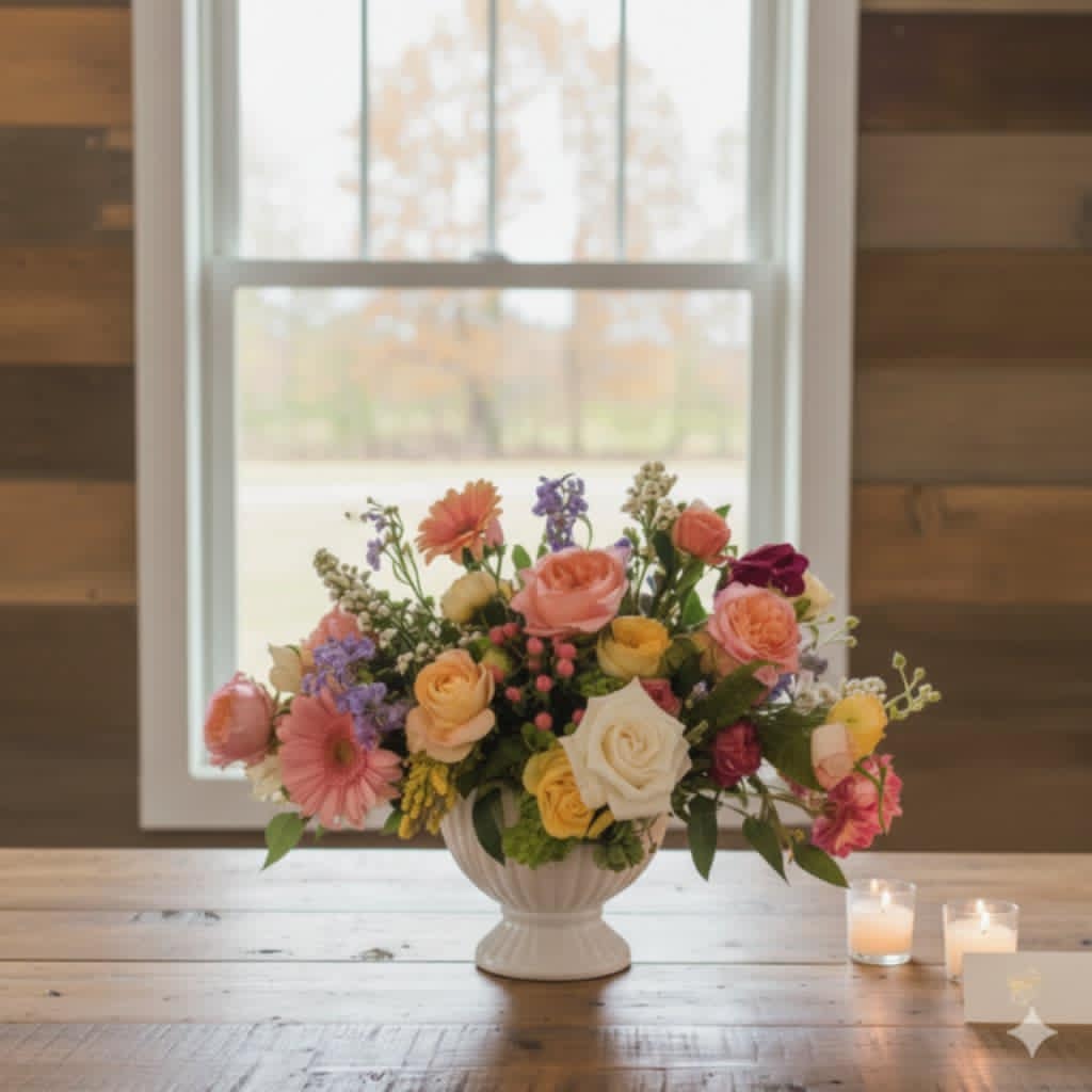 The Regina - This delightful  whimsy garden centerpiece is perfect for any table scape 