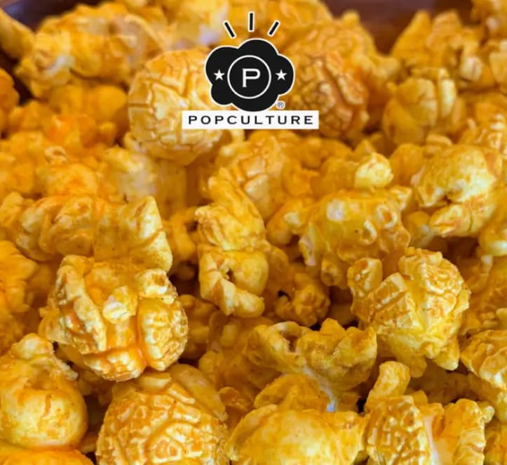 JALAPENO CHEEDAR GOURMET POPCORN - Cheese popcorn seasoned with jalapeno -- moderately spicy!  Our gourmet popcorn is air popped, hand crafted, and seasoned to perfection. 