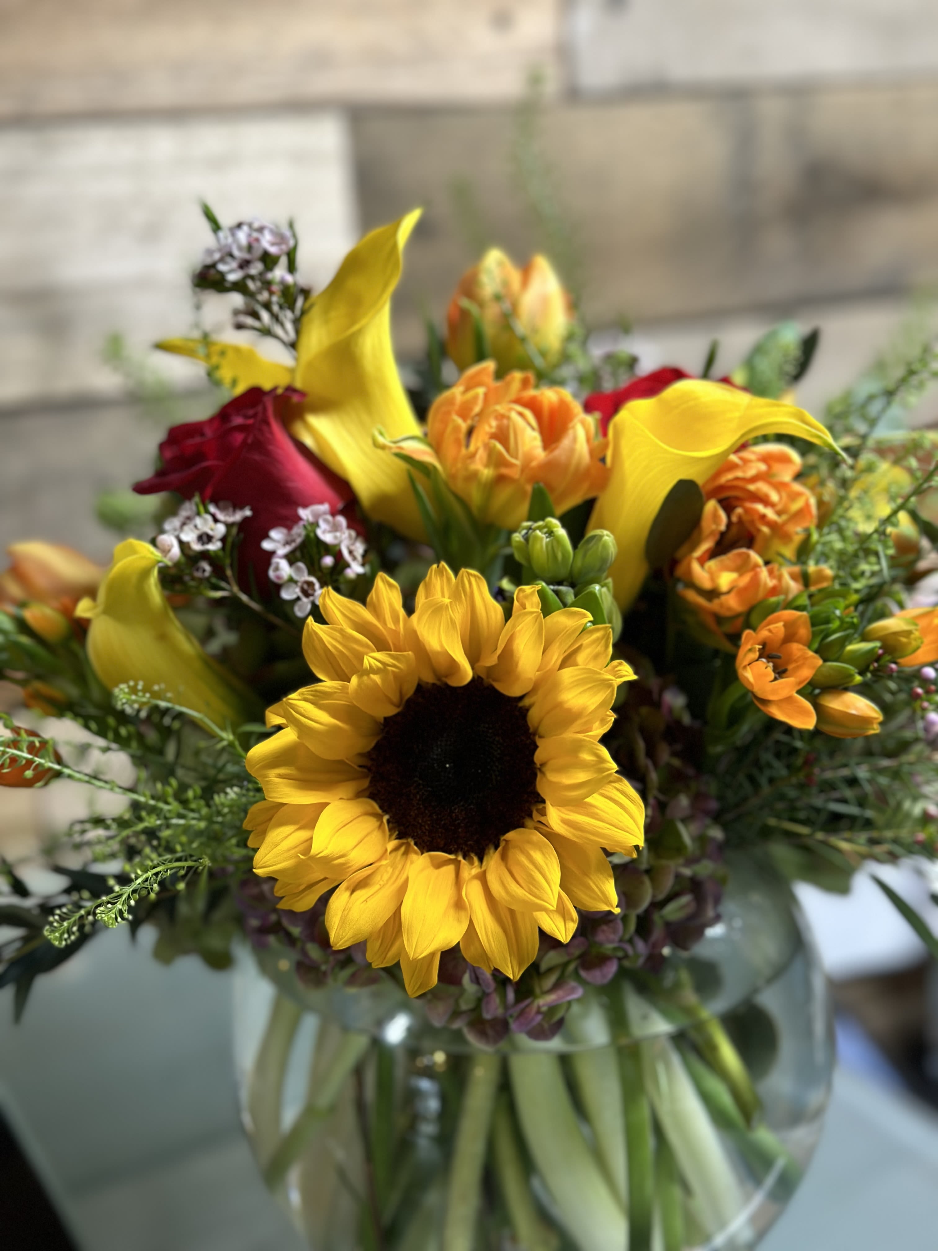 Sunflower Galore Sunflower Galore - The Sunflowers and floral varieties used in this bouquet will vary based on freshness and availability. Our Florist Originals Bouquets are created by our experienced designers using the finest quality flowers.