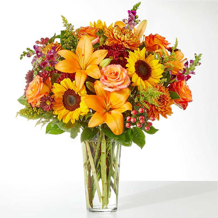 Seasons Change Bouquet - As the days get cooler and the sun sets earlier, this luxurious arrangement will remind them of the beauty of the season.