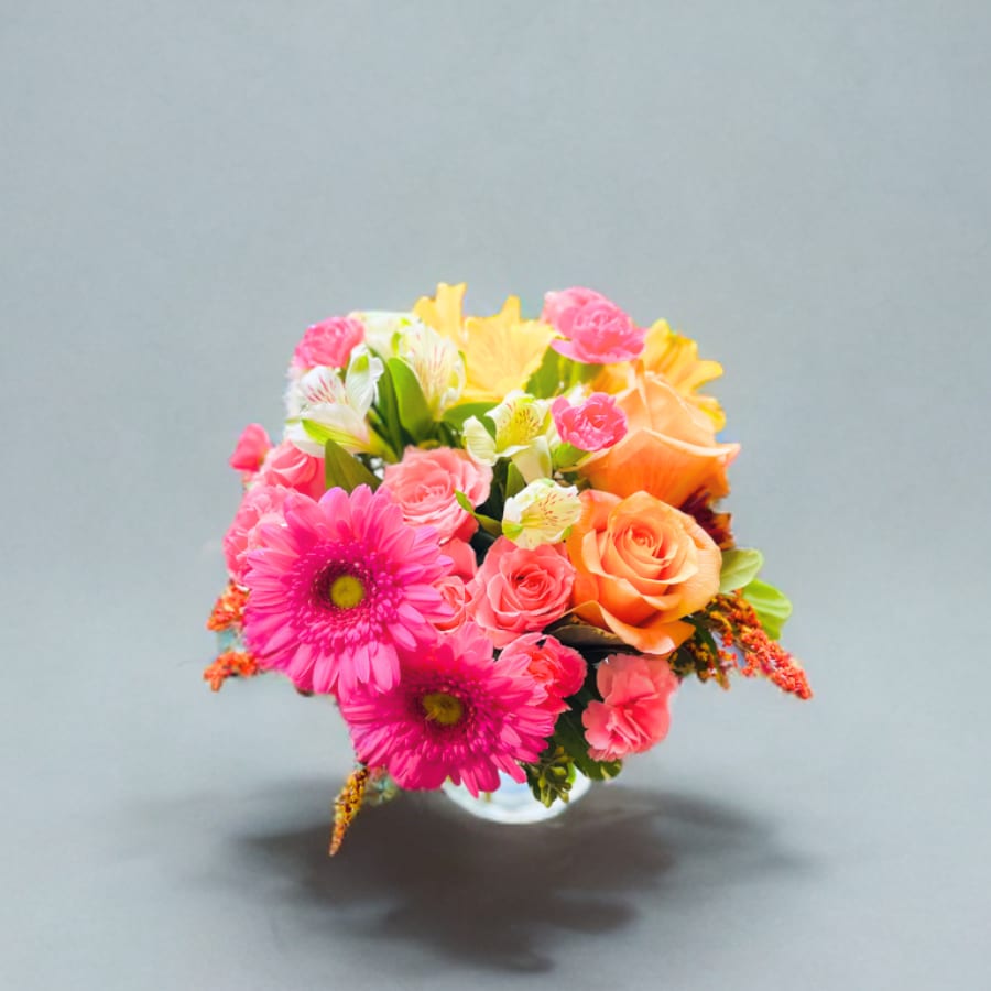Just a Little Hello - Autumn - A sweet and thoughtful gesture wrapped in petals — Just a Little Hello is a cheerful floral arrangement designed to brighten someone’s day with a gentle touch of beauty and warmth. This bouquet features an Autumn mix, symbolizing the season’s charm. It’s the perfect gift from October to the end of November