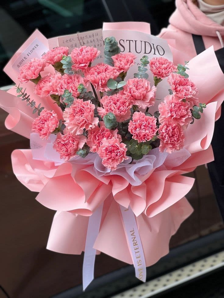 ternura de ramo en rosadito - elaborado en claveles rosados