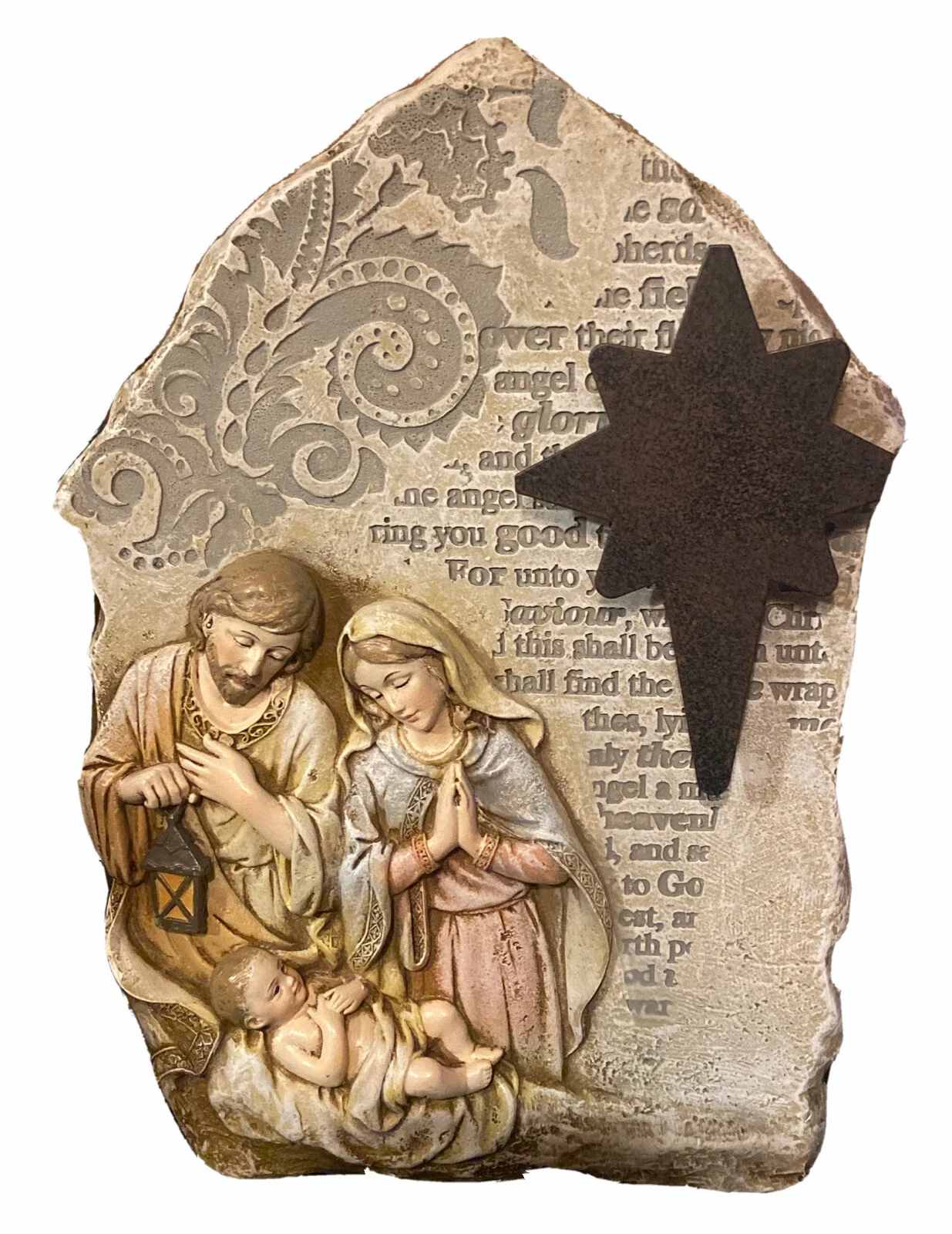 Christmas- Holy Family, Nativity Stone 9" Christmas- Holy Family, Nativity Stone 9" - Joseph Studio by Roman Inc