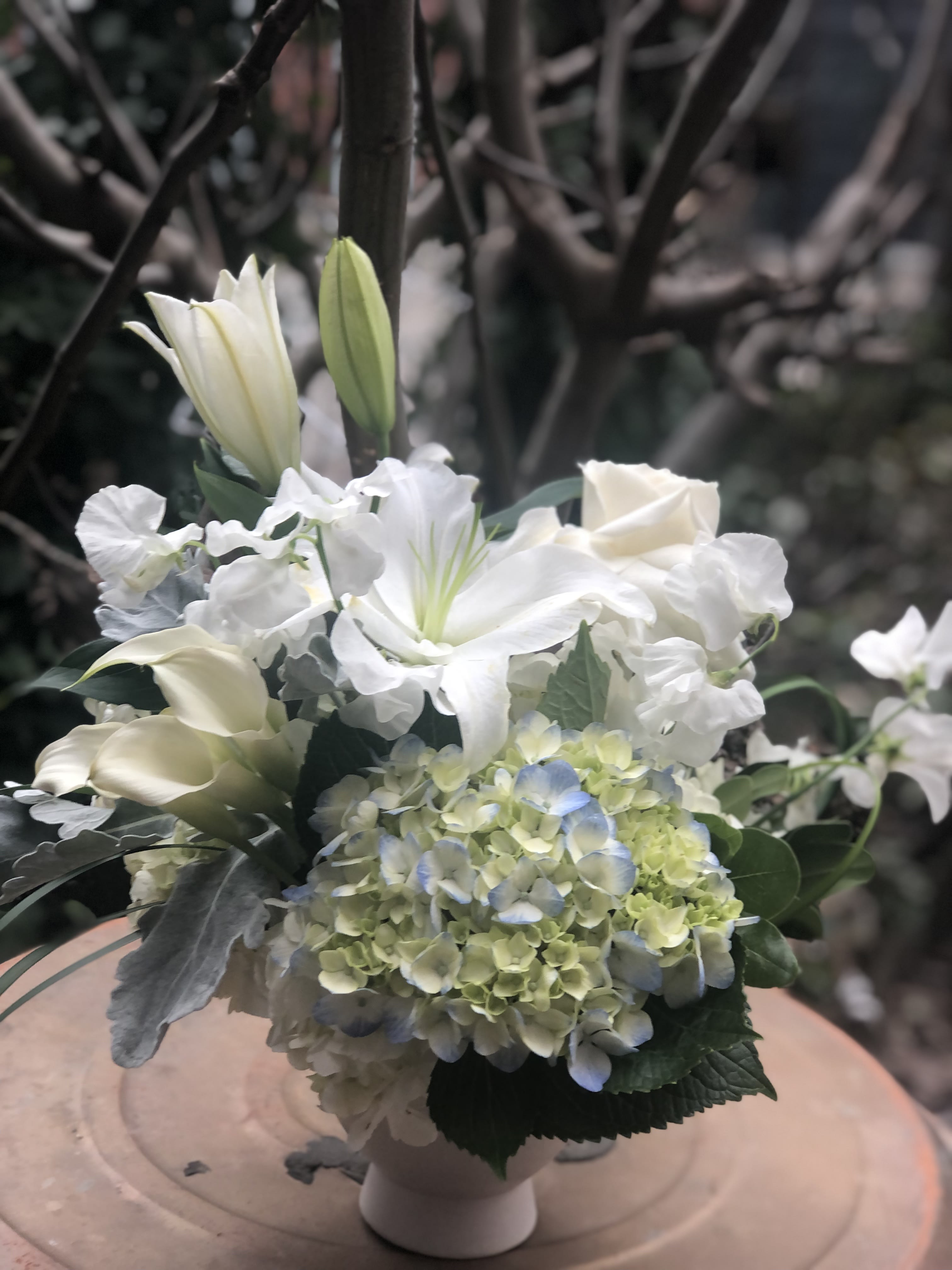 Baby Blue: white and blue collection Baby Blue: white and blue collection - A beautiful and elegant welcome to the world for a baby boy and also a perfect collection of white and blue flowers for Blue lovers.