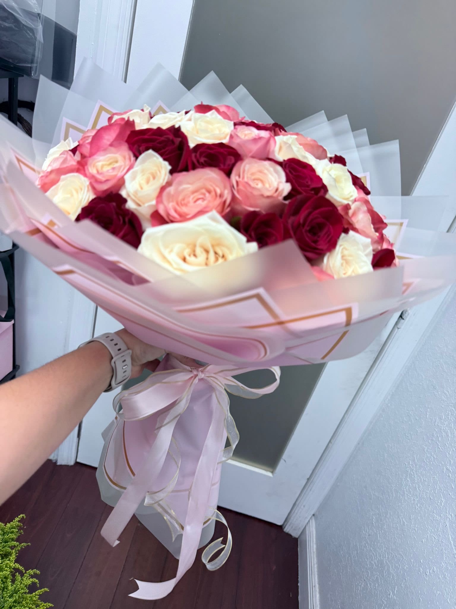 50 Roses Wrap  - Mix of roses 