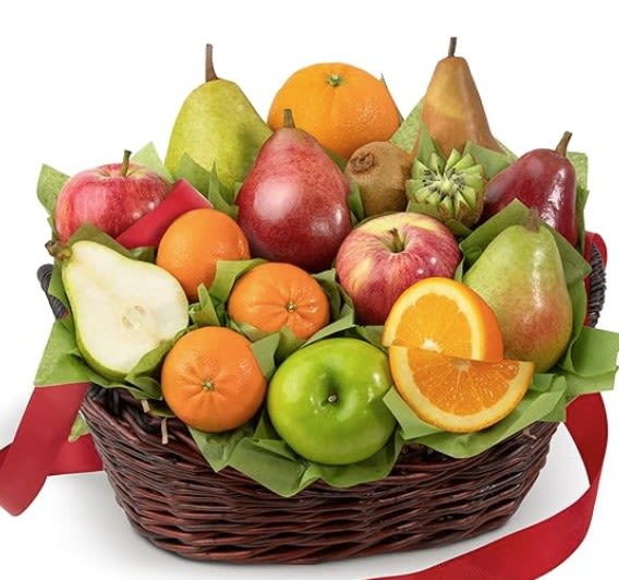Fresh Fruit Basket - Fresh fruit delivered to a loved one when they are feeling down or to celebrate is always a welcome gift. 