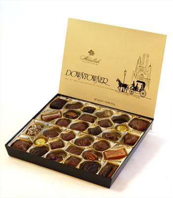Chocolates Chocolates - Our one pound box of locally made assorted chocolates. Yum.