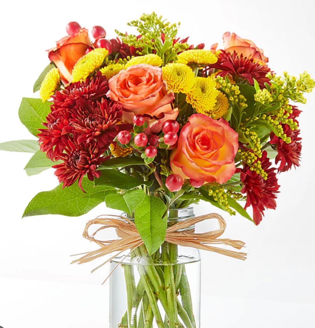 Fall mixed flowers vased Fall mixed flowers vased - We will create a unique vase of fresh fall flowers. Warm and vibrant!