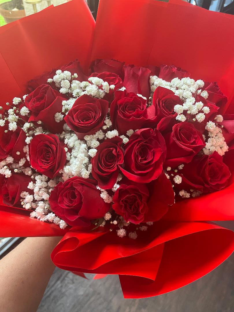 Rose specials Rose specials - 2 red dozen rose wrap RED ONLY. ALL RED , PAPER COLOR WILL VARY ON AVAILABIILITY