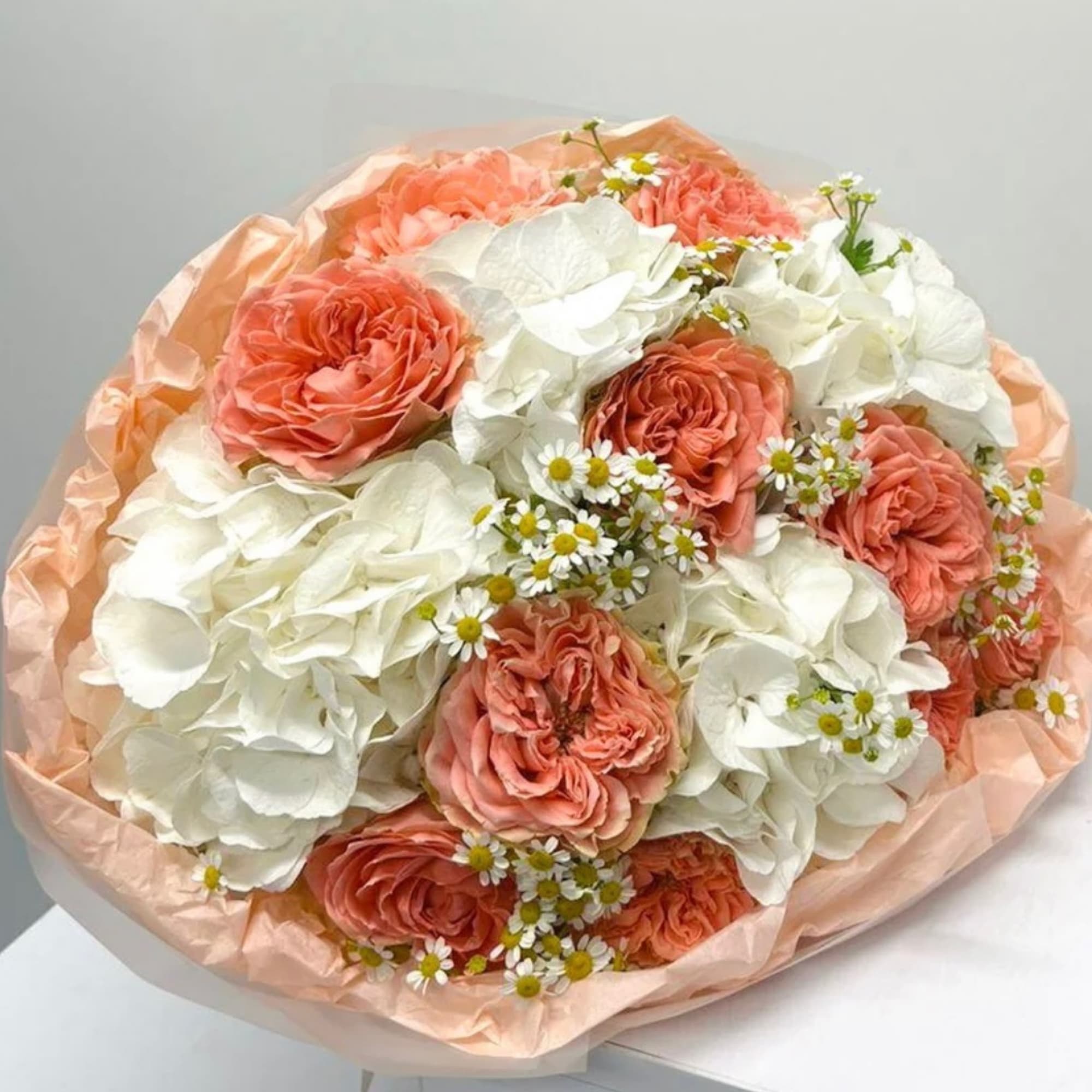 Gentle Grace Bouquet Gentle Grace Bouquet - Garden Roses, Hydrangea and Camomiles