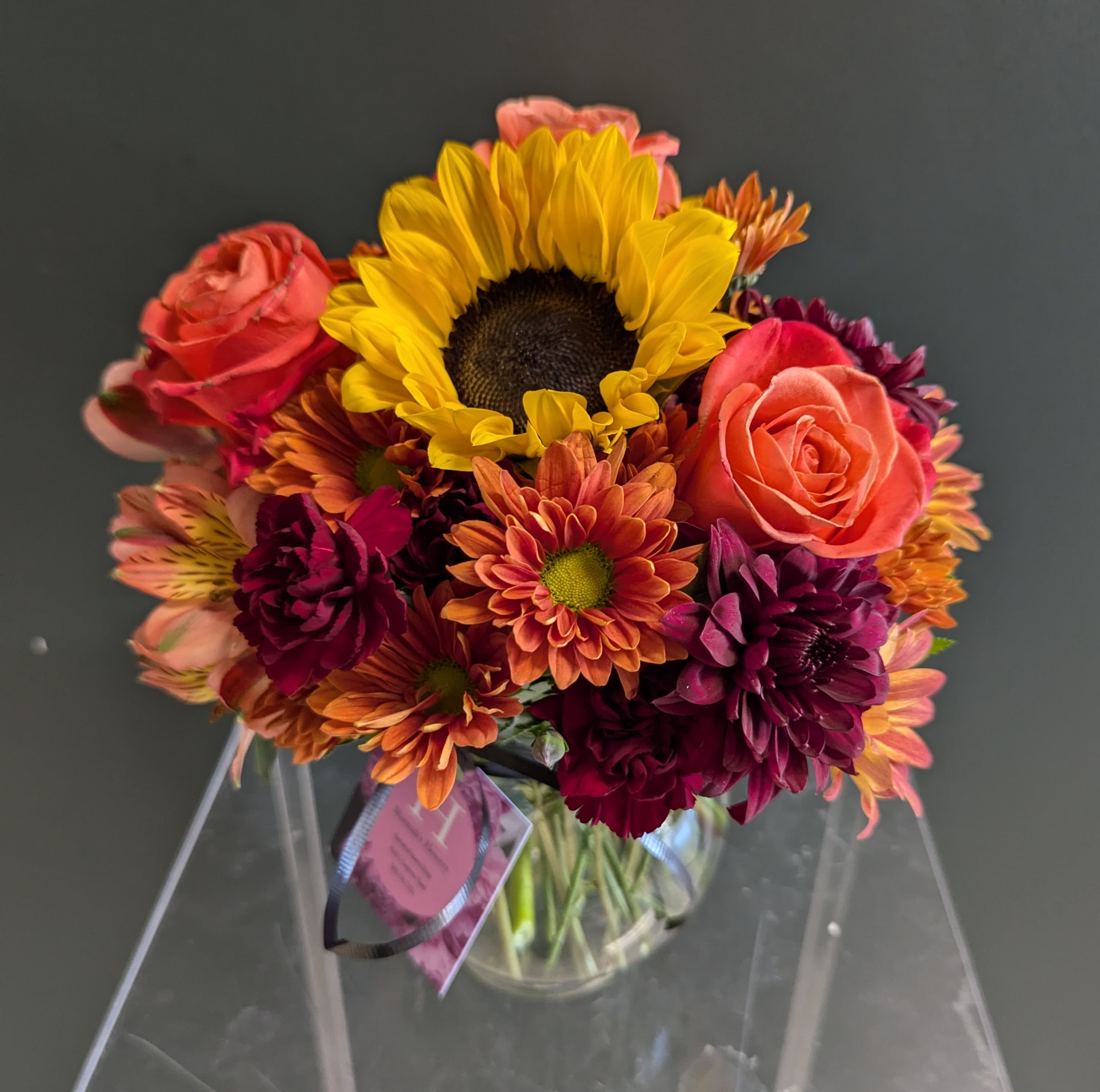 Moody Fall Deep Moody Fall Deep - The rich colors of fall is upon us! Celebrate the season with this adorable arrangement of jewel tones that will bring a touch of this season into any space!