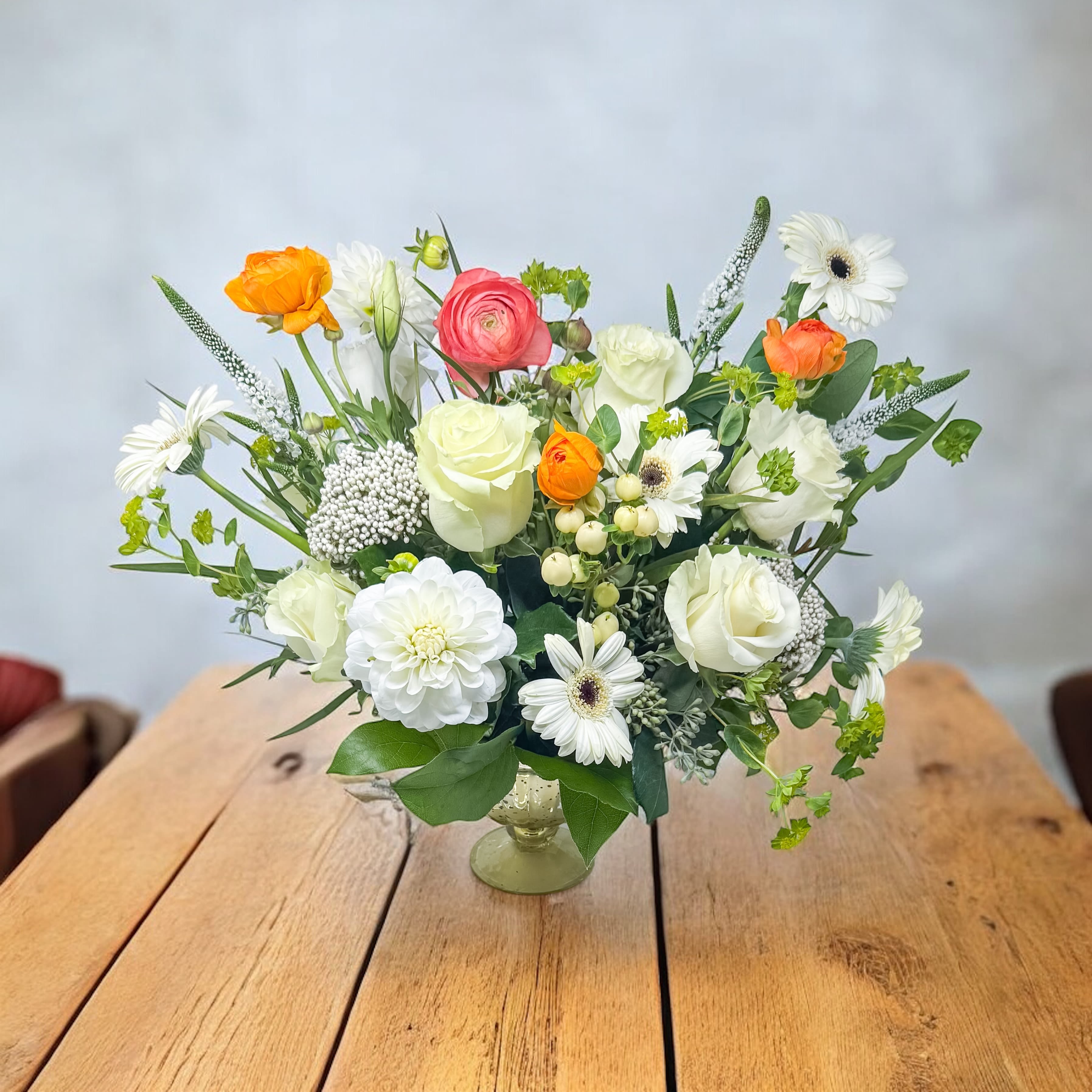 Peach cup  - Elegant centerpiece 