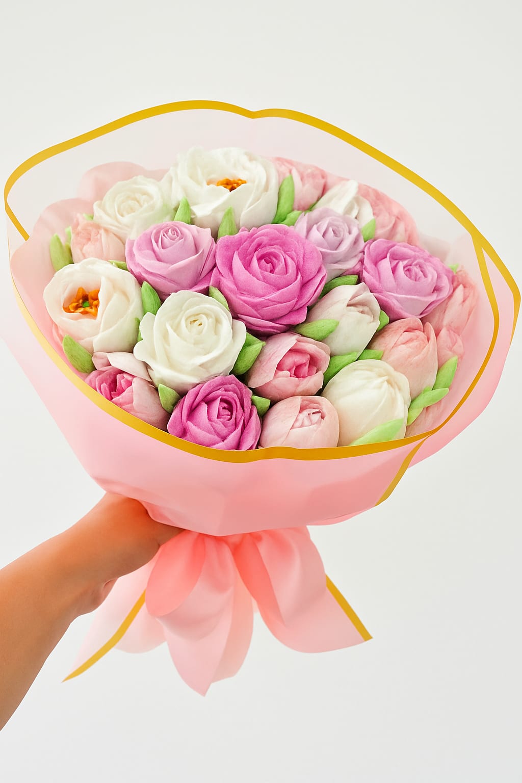 Amore Blooms Amore Blooms - Handmade Whipped Fruit Blossom Arrangements Discover our one-of-a-kind handmade whipped fruit blossom arrangements — a luxurious blend of beauty and flavor. Each bouquet is carefully crafted from light, airy confections, artistically shaped and decorated to resemble real flowers. Perfect for birthdays, weddings, baby showers, or as a memorable gift. Our fruit blossoms are made entirely by hand from egg whites, sugar, apple purée, strawberry purée, and agar-agar powder. They’re delicate, fruity, and completely edible — a sweet surprise that also looks stunning. Allergy Notice: Our handmade fruit blossoms contain egg whites and natural fruit purées. Please review ingredients carefully if you or your guests have food allergies or sensitivities. Storage Tips: To enjoy them at their best, keep your blossoms in a cool, dry place away from direct sunlight. Best enjoyed within 3–5 days of purchase.