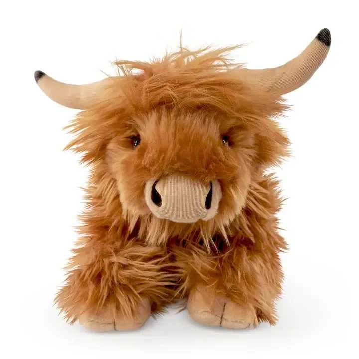 Living Nature Living Nature Lying Highland Cow Stuffed Toy Living Nature Living Nature Lying Highland Cow Stuffed Toy - Introducing our Living Nature Lying Highland Cow Plush. This recycled, plastic-free packaged plush toy is more than a toy, it's a cuddly companion for kids and babies.