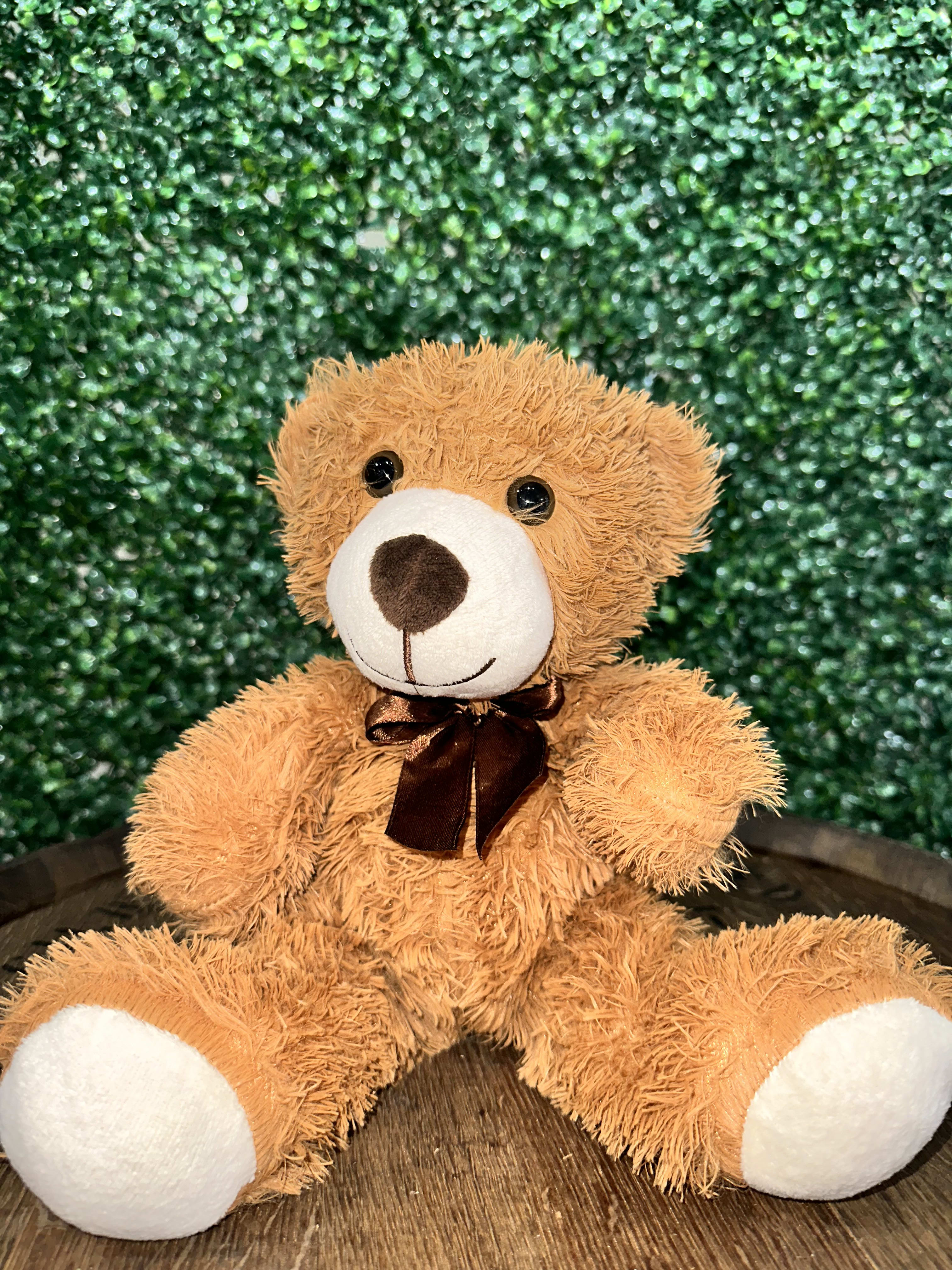 14&quot; Teddy Bear  - An adorable teddy bear for your loved ones. Comes in light or dark brown.