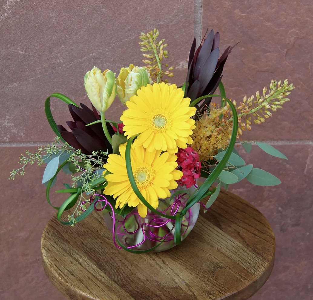 Everyday #6 Everyday #6 - a stunning yellow arrangement including gerbera daisies.