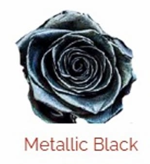 Moonlit Night (Bundle Option Available) AVAILABLE OCT 29-31 LIMITED - Six Metallic Black Roses designed with luxury and sophistication in mind. Elegant spooky accents added for the season. Deluxe is the Bundle Option which includes 2 Halloween Balloons (Balloon Styles may vary from shown)