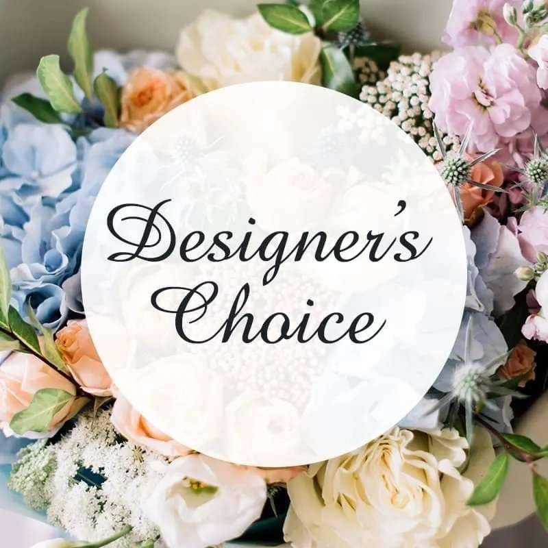 Designer's Choice Bouquet Designer's Choice Bouquet - Let our designers create a beautiful seasonal or occasion based arrangement ........ This luxury flower bouquet is meticulously crafted with the finest fresh cut flowers. Our freshest selection of seasonal blooms will be arranged based on your budget and occasion. If you would like certain colors or a style, please specify in the "Florist Instructions" section and we can definitely work with your budget."