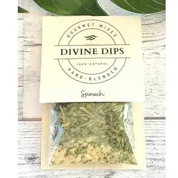 DIVINE DIPS- SPINACH - Take your flower arrangement to the next level by including a pack of 'Divine Dips' seasoning. Perfect for whipping up quick and flavorful dip recipes, this addition makes your thoughtful gift both unique and delicious!