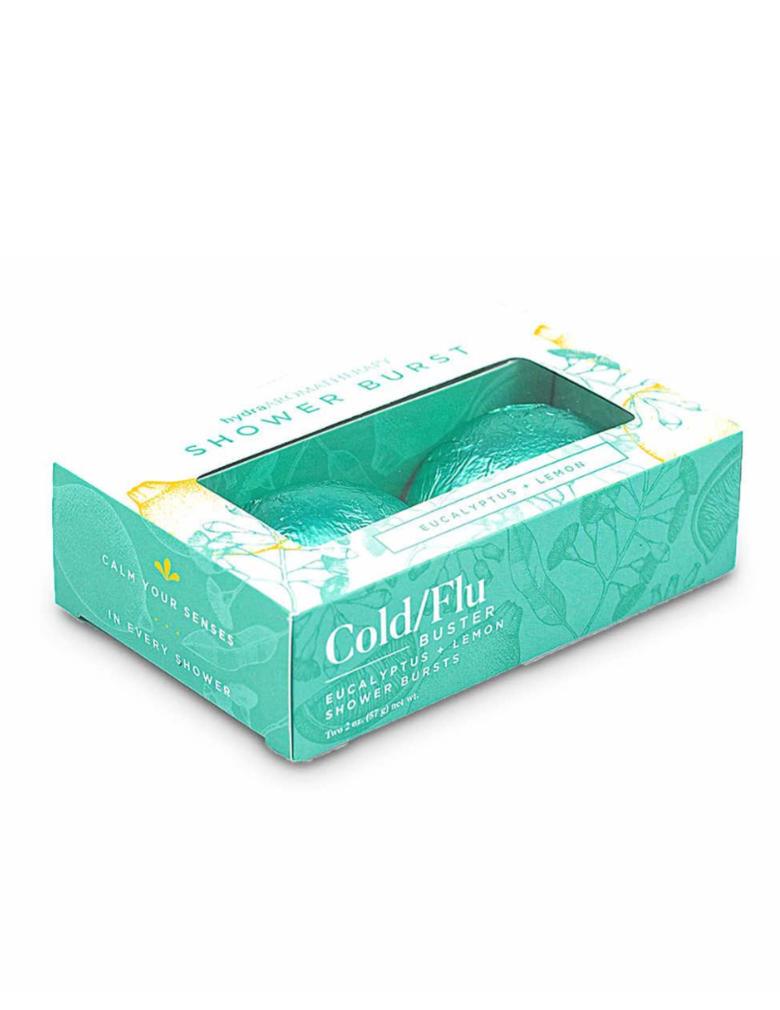 SHOWER BURST DUO - COLD/FLU BUSTER - Experience the ultimate relaxation in your shower with the Shower Burst Duo. Specially crafted tablets come with a unique blend of eucalyptus, lemon, rosemary, and clove essential oils, providing a one-of-a-kind aromatherapy experience that will leave you feeling rejuvenated and refreshed. To use, simply unwrap one of the Shower Burst tablets and place it in the provided sachet. Hang the sachet in your shower, and let the water activate the tablet, releasing its mood-boosting essential oils. Once you have taken a shower, allow the tablet to dry, and when you shower again, rehydrate the tablet.