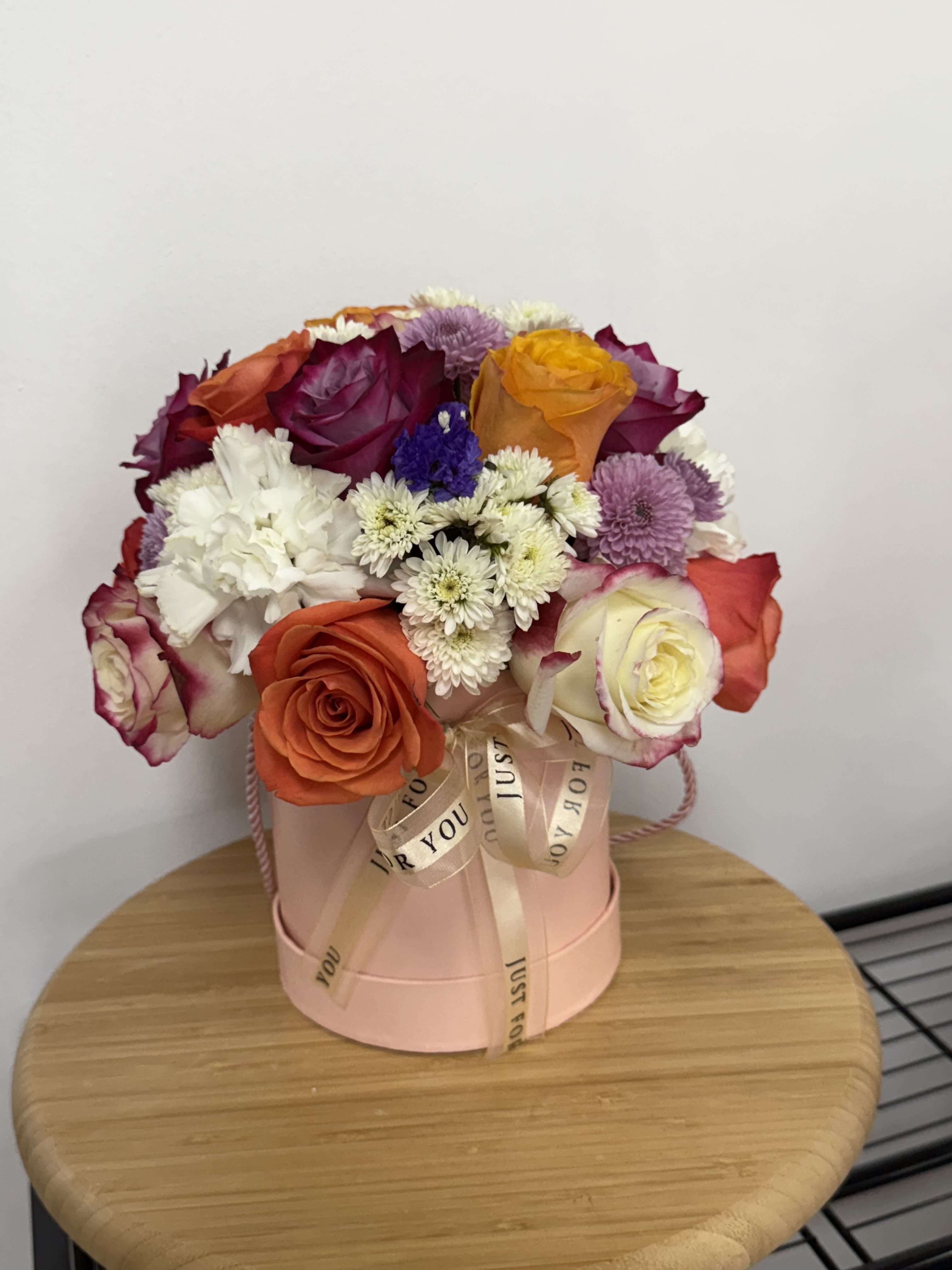 Just Because  - A mixture of roses, carnations, and fillers. 