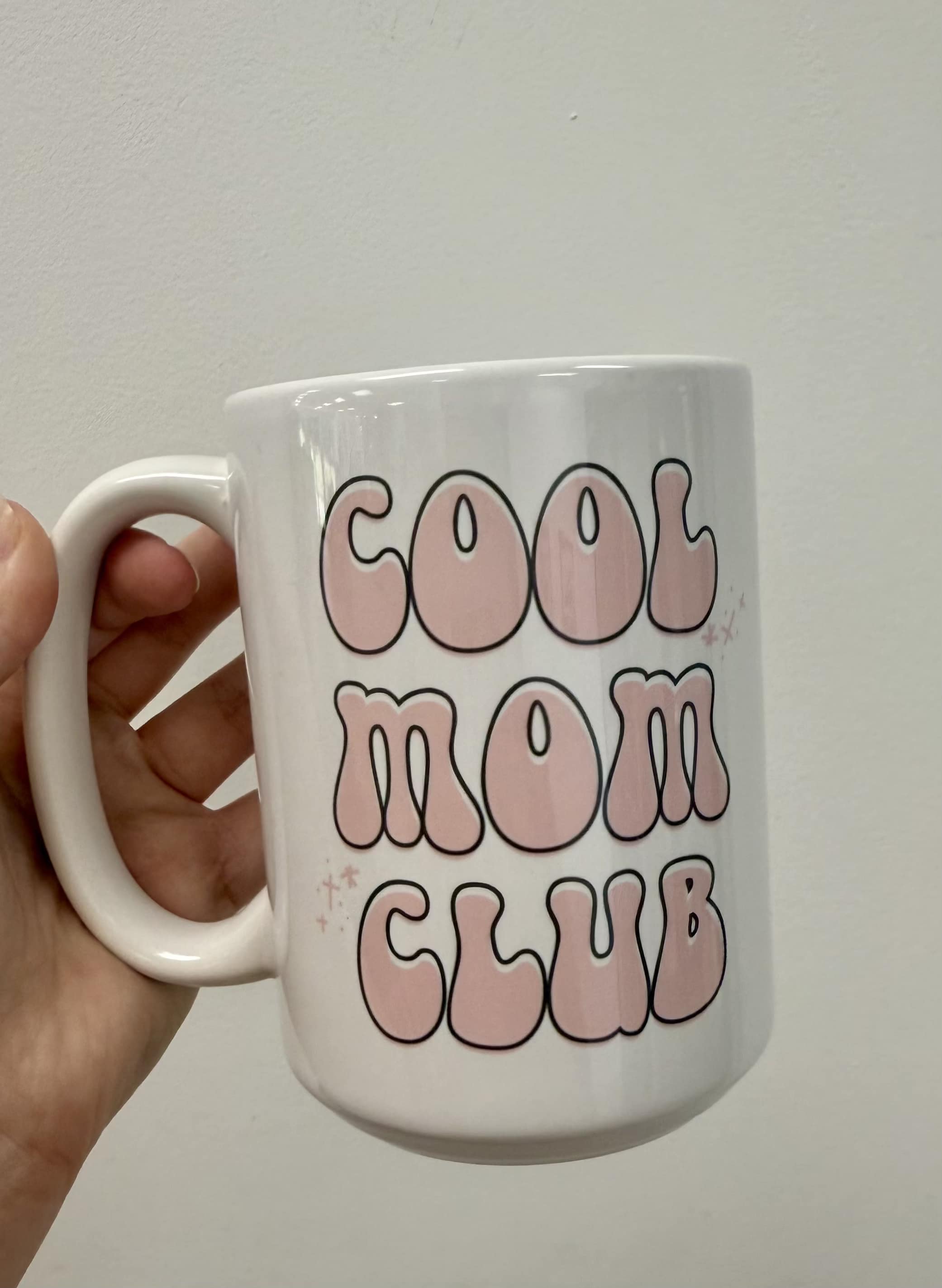 &quot;COOL MOM CLUB&quot; MUG - Perfect for your morning brew or cozy evenings in. Durable, stylish, and comfortable to hold.