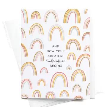 &quot;AND NOW YOUR GREATEST ADVENTURE BEGINS&quot; CARD - Perfect card to celebrate new beginnings!
