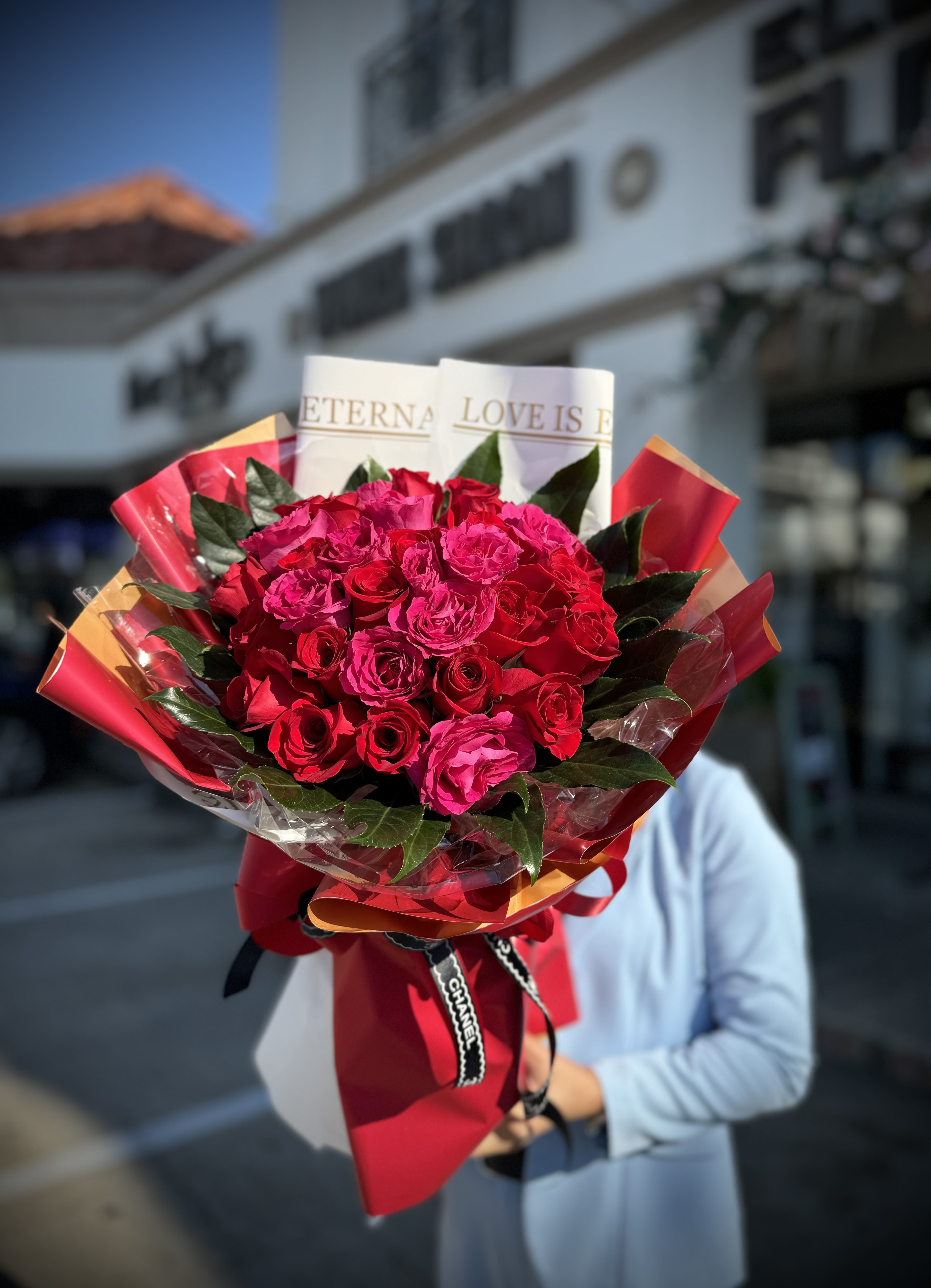 Wrapped Bouquet #9 - Celebrate every moment with our vibrant mix flower bouquet—an explosion of color and joy in every stem.