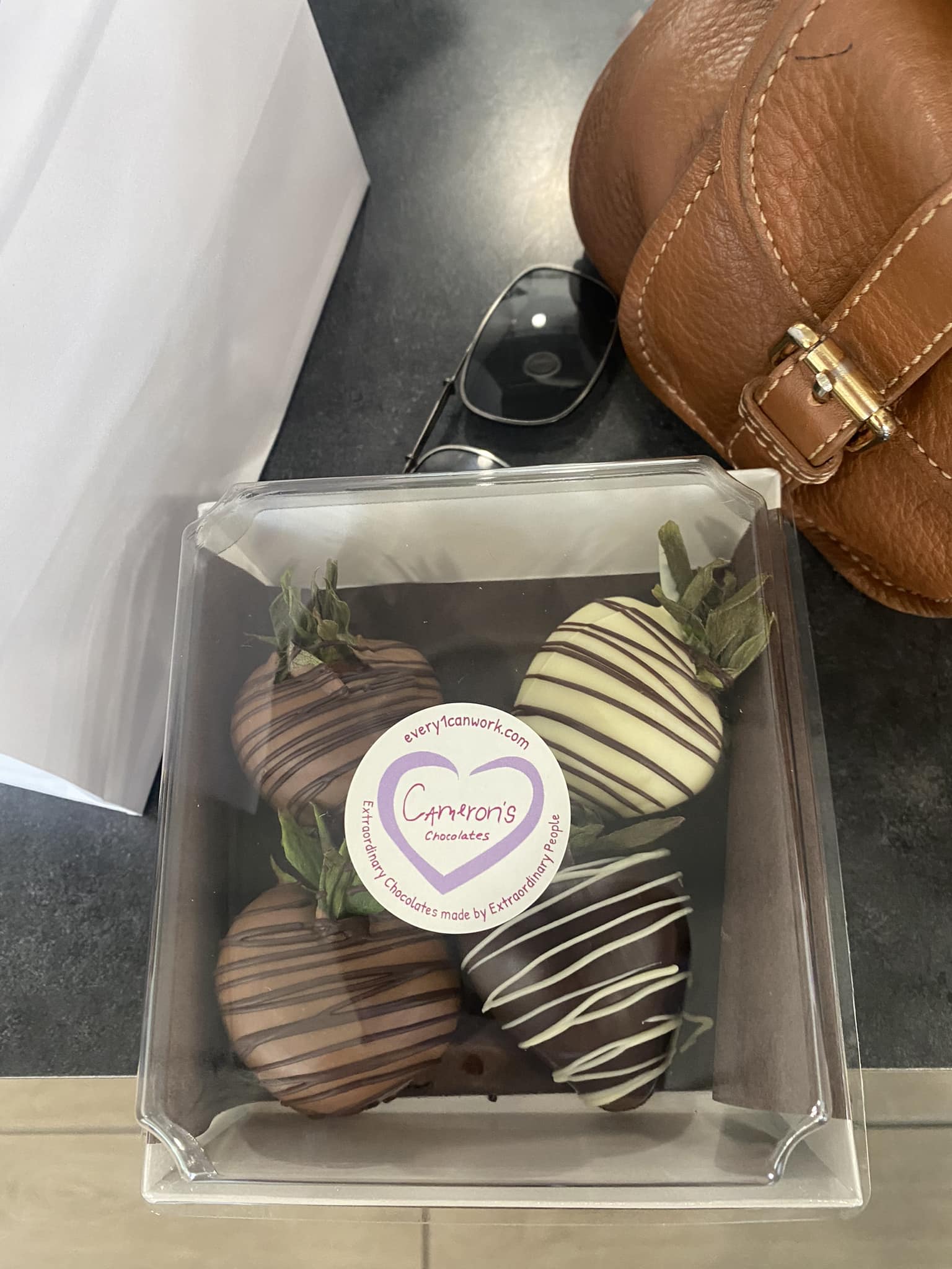 Chocolate Strawberries by Cameron's Coffee &amp; Chocolates - A non-profit in City of Fairfax, Cameron's Coffee &amp; Chocolates is a favorite of Mystical Rose Flowers LLC