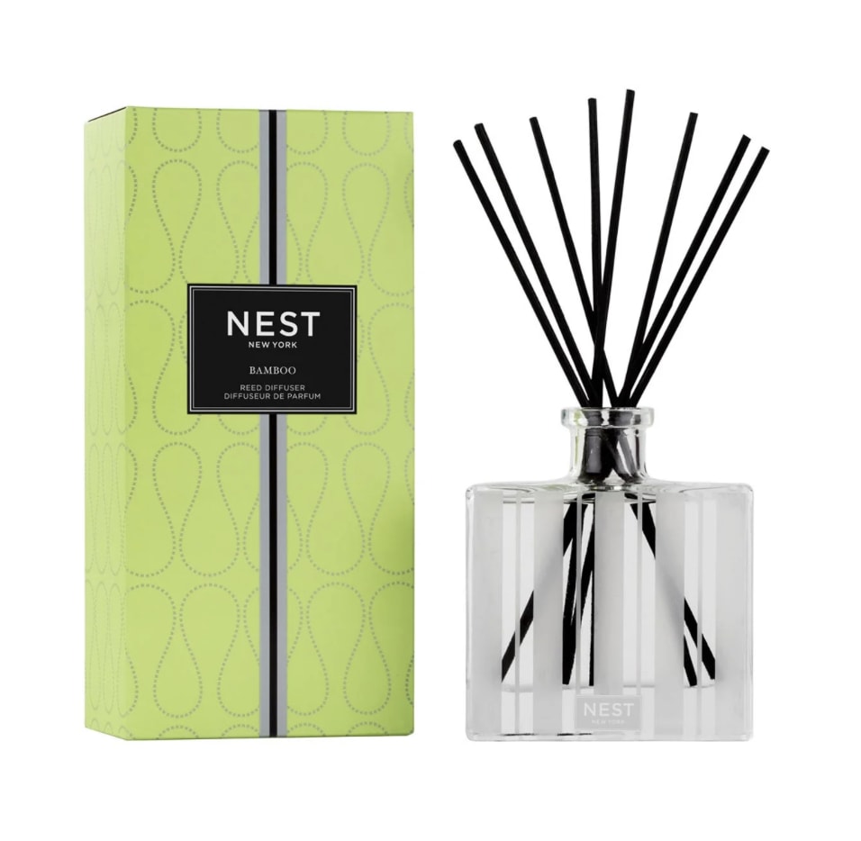 Nest Reed Diffuser - Bamboo - This Nest Reed Diffuser is crafted with the highest-quality fragrance oils, lasting approximately 90 days. Tax free. Same-day hand delivery.  Discover the art of giving at Petals, Wilmington, Delaware’s destination for luxury gifts and home décor. Our curated collection features beautifully crafted items for every occasion — birthdays, weddings, anniversaries, holidays, and life’s special celebrations. At Petals, we believe every gift should tell a story. From hand-poured candles and elegant keepsakes to stylish home accents, gourmet treats, and floral-inspired décor, our selection combines timeless charm with modern sophistication. Each piece is chosen with care to reflect the quality, creativity, and personal touch our Wilmington customers love.  Same-day delivery available throughout Wilmington and nearby areas including Greenville, Hockessin, Newark, and the Brandywine Valley Whether you’re looking for a thoughtful hostess gift, a luxury home accent, or something simply beautiful to brighten someone’s day, Petals offers fine gifts and personalized service that make every occasion memorable.  Visit our Wilmington boutique or shop online today — and see why Petals is Delaware’s trusted name for fine gifts and inspired giving.