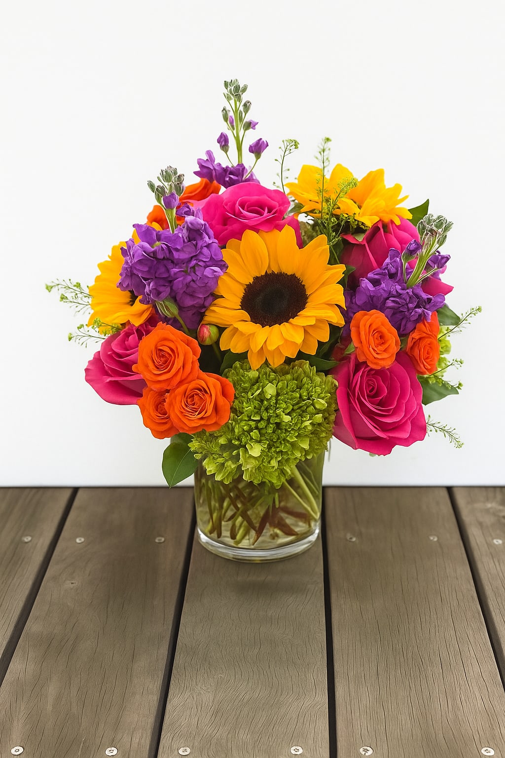 Vibrant San Francisco Vibrant San Francisco - Bring the color and charm of the city to life with our Vibrant San Francisco arrangement — a radiant mix of sunflowers, roses, and seasonal blooms designed to spread happiness. Each bouquet is handcrafted by Polk Street Florist in San Francisco and inspired by the city’s creative, colorful energy. Perfect for birthdays, anniversaries, thank-yous, or any moment that deserves a bright touch of joy.