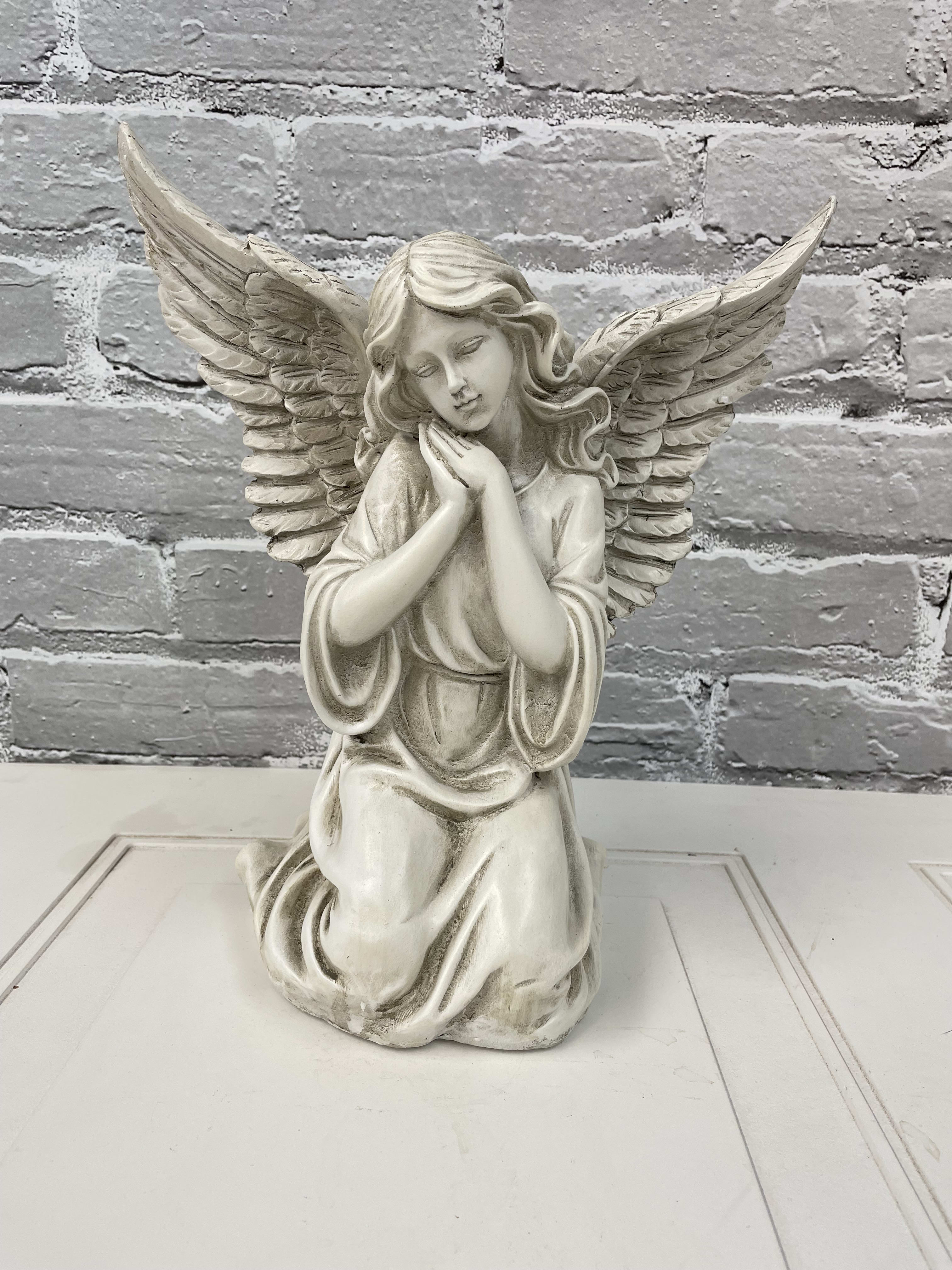 Winged Angel - 13&quot; tall Resin Angel